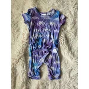 Ready Set Romper Purple & Blue ombre with clouds size 3-6 Adaptive Fit One Piece